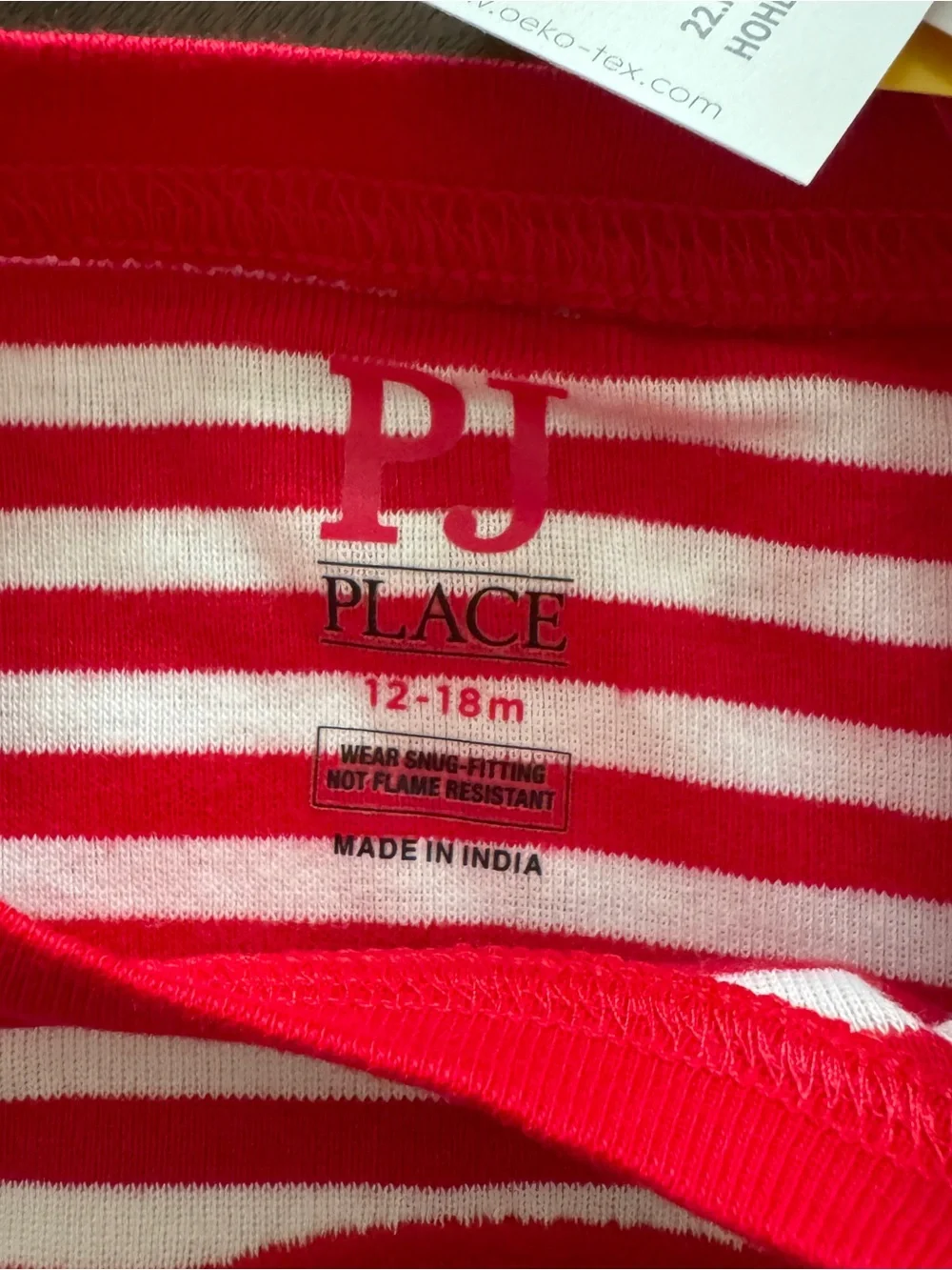 The Children’s Place Red & White Striped Santa Holiday Pajama Set NWT